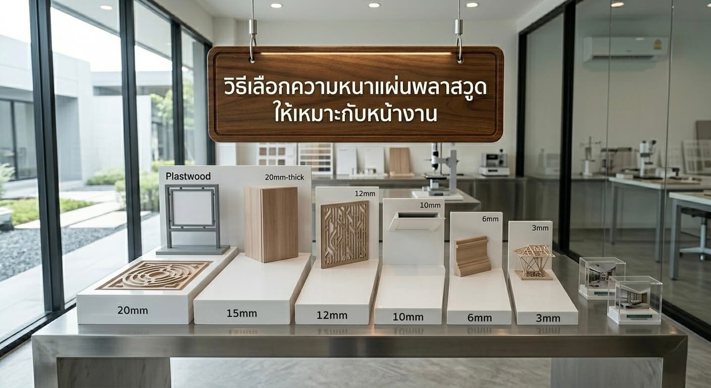 วิธีเลือกความหนาแผ่นพลาสวูดให้เหมาะกับหน้างาน