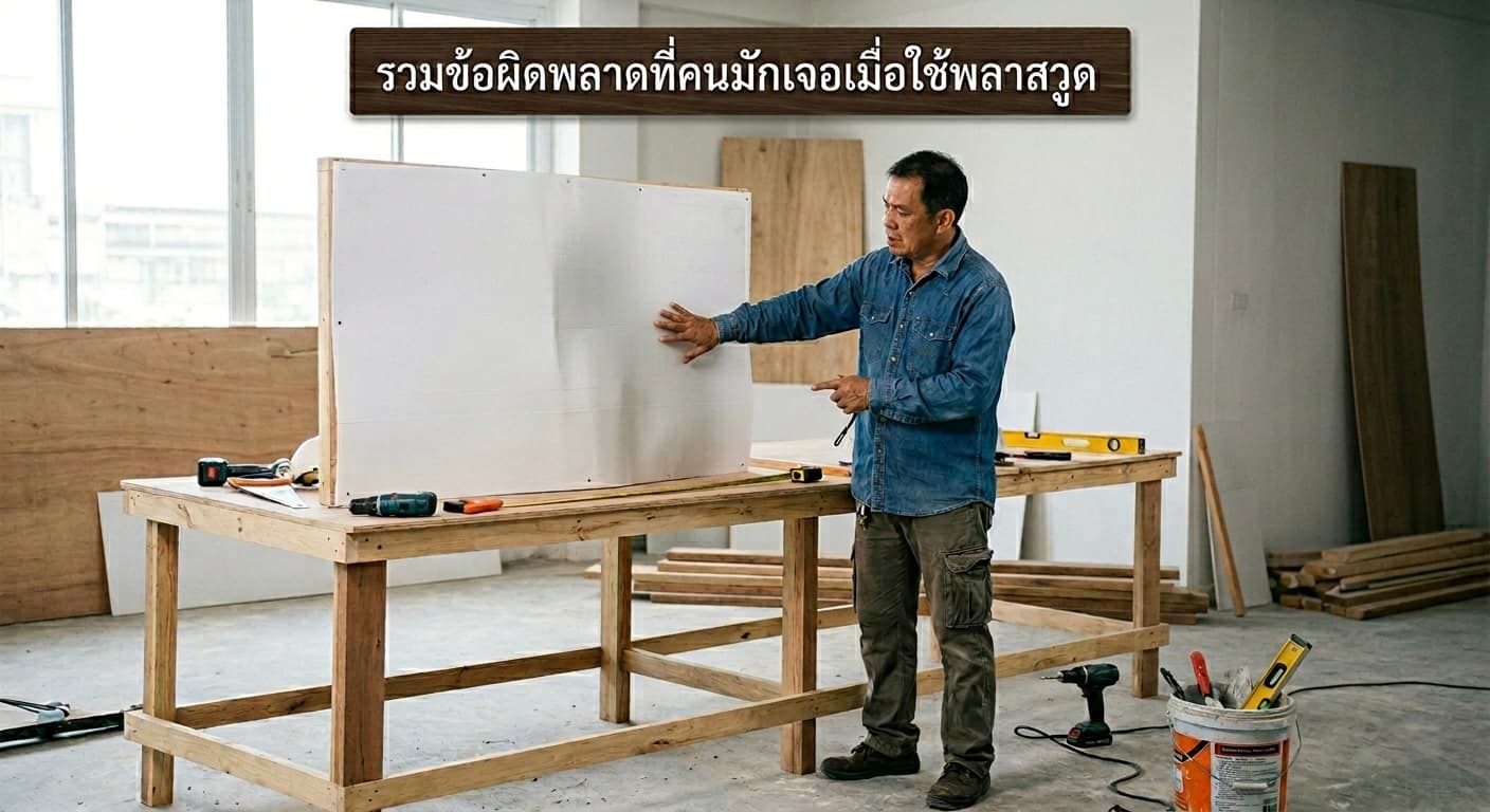 รวมข้อผิดพลาดที่คนมักเจอเมื่อใช้พลาสวูด และวิธีหลีกเลี่ยง