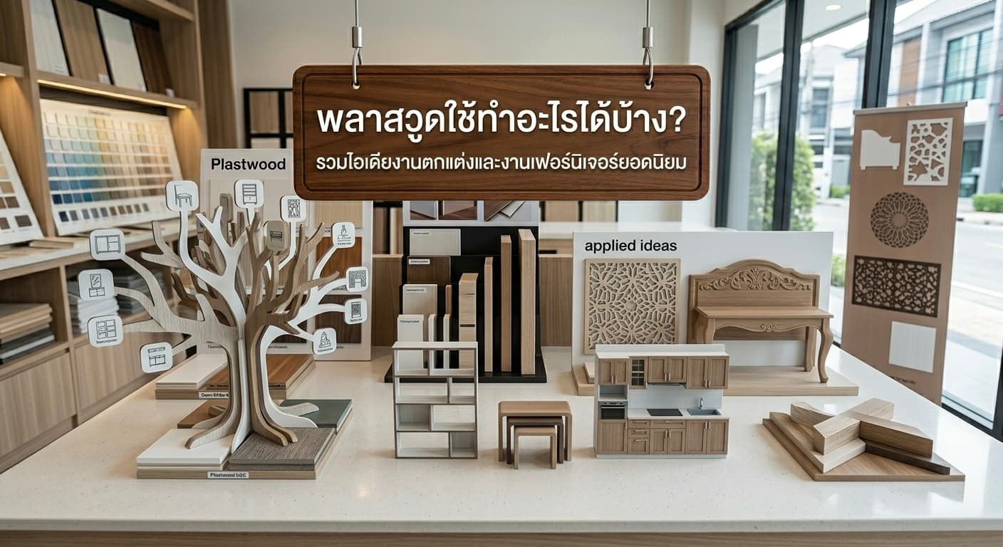 พลาสวูดใช้ทำอะไรได้บ้าง? รวมไอเดียงานตกแต่งและงานเฟอร์นิเจอร์ยอดนิยม