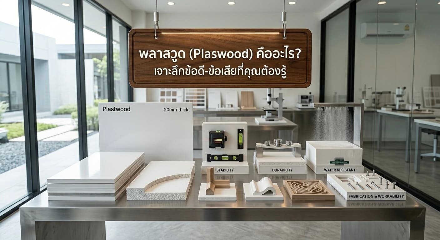 พลาสวูด (Plaswood) คืออะไร? เจาะลึกข้อดี-ข้อเสียที่คุณต้องรู้